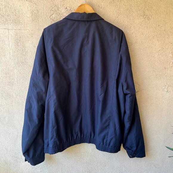 Eddie Bauer Men's Windbreaker Jacket Navy Full Zip Lined Size XL Tall - Picture 5 of 5